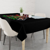 Skeleton Santa Claus Tablecloth Hello Darkness My Old Friend - Wonder Print Shop
