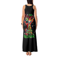 Skeleton Santa Claus Tank Maxi Dress Hello Darkness My Old Friend - Wonder Print Shop