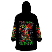 Skeleton Santa Claus Wearable Blanket Hoodie Hello Darkness My Old Friend - Wonder Print Shop