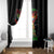 Skeleton Santa Claus Window Curtain Hello Darkness My Old Friend - Wonder Print Shop