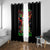 Skeleton Santa Claus Window Curtain Hello Darkness My Old Friend - Wonder Print Shop