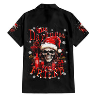 Skull Santa Claus Family Matching Summer Maxi Dress and Hawaiian Shirt Hello Darkness My Old Friend - Wonder Print Shop