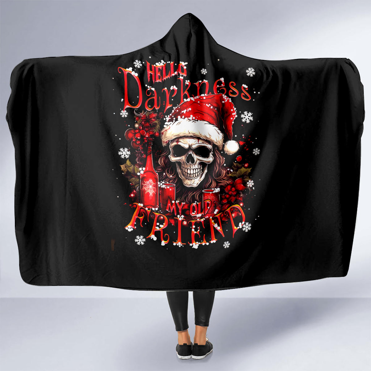 skull-santa-claus-hooded-blanket-hello-darkness-my-old-friend