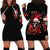 Skull Santa Claus Hoodie Dress Hello Darkness My Old Friend - Wonder Print Shop