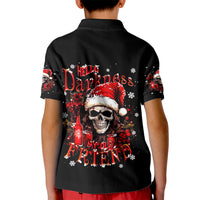 Skull Santa Claus Kid Polo Shirt Hello Darkness My Old Friend - Wonder Print Shop