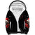 Skull Santa Claus Sherpa Hoodie Hello Darkness My Old Friend - Wonder Print Shop