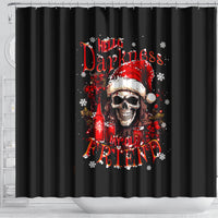 skull-santa-claus-shower-curtain-hello-darkness-my-old-friend