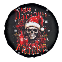 Skull Santa Claus Spare Tire Cover Hello Darkness My Old Friend - Wonder Print Shop