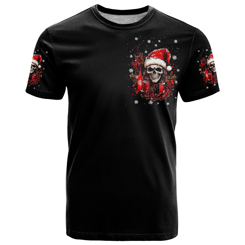 Skull Santa Claus T Shirt Hello Darkness My Old Friend - Wonder Print Shop