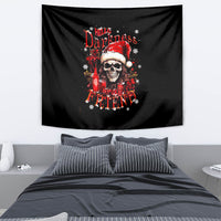 Skull Santa Claus Tapestry Hello Darkness My Old Friend - Wonder Print Shop