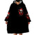 Skull Santa Claus Wearable Blanket Hoodie Hello Darkness My Old Friend - Wonder Print Shop