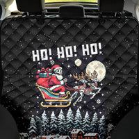Skeleton Santa Claus Back Car Seat Cover Santa Is Coming Ho Ho Ho - Wonder Print Shop