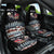 Skeleton Santa Claus Car Seat Cover Santa Is Coming Ho Ho Ho - Wonder Print Shop