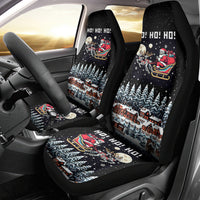 Skeleton Santa Claus Car Seat Cover Santa Is Coming Ho Ho Ho - Wonder Print Shop