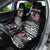 Skeleton Santa Claus Car Seat Cover Santa Is Coming Ho Ho Ho - Wonder Print Shop