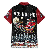 Skeleton Santa Claus Family Matching Mermaid Dress and Hawaiian Shirt Santa Is Coming Ho Ho Ho - Wonder Print Shop
