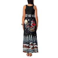 Skeleton Santa Claus Family Matching Tank Maxi Dress and Hawaiian Shirt Santa Is Coming Ho Ho Ho - Wonder Print Shop