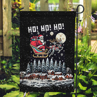 Skeleton Santa Claus Garden Flag Santa Is Coming Ho Ho Ho - Wonder Print Shop