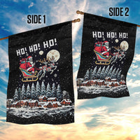 Skeleton Santa Claus Garden Flag Santa Is Coming Ho Ho Ho - Wonder Print Shop