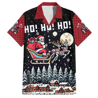 Skeleton Santa Claus Hawaiian Shirt Santa Is Coming Ho Ho Ho - Wonder Print Shop