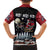 Skeleton Santa Claus Kid Hawaiian Shirt Santa Is Coming Ho Ho Ho - Wonder Print Shop
