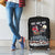 Skeleton Santa Claus Luggage Cover Santa Is Coming Ho Ho Ho - Wonder Print Shop