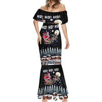 Skeleton Santa Claus Mermaid Dress Santa Is Coming Ho Ho Ho - Wonder Print Shop