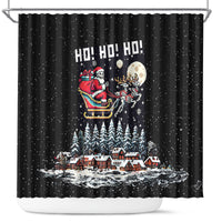 skeleton-santa-claus-shower-curtain-santa-is-coming-ho-ho-ho