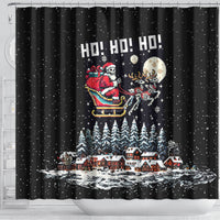 skeleton-santa-claus-shower-curtain-santa-is-coming-ho-ho-ho