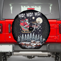 Skeleton Santa Claus Spare Tire Cover Santa Is Coming Ho Ho Ho - Wonder Print Shop