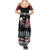 Skeleton Santa Claus Summer Maxi Dress Santa Is Coming Ho Ho Ho - Wonder Print Shop