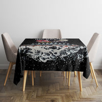 Skeleton Santa Claus Tablecloth Santa Is Coming Ho Ho Ho - Wonder Print Shop
