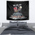 Skeleton Santa Claus Tapestry Santa Is Coming Ho Ho Ho - Wonder Print Shop