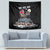 Skeleton Santa Claus Tapestry Santa Is Coming Ho Ho Ho - Wonder Print Shop