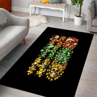 Sugar Skull Santa Area Rug Sugar Skull Ho Ho Ho - Wonder Print Shop