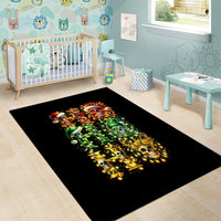 Sugar Skull Santa Area Rug Sugar Skull Ho Ho Ho - Wonder Print Shop