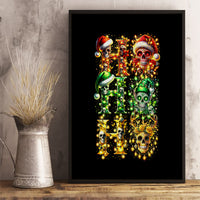 Sugar Skull Santa Canvas Wall Art Sugar Skull Ho Ho Ho - Wonder Print Shop