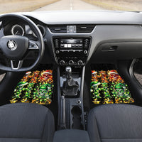 Sugar Skull Santa Car Mats Sugar Skull Ho Ho Ho - Wonder Print Shop