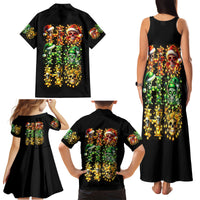 Sugar Skull Santa Family Matching Tank Maxi Dress and Hawaiian Shirt Sugar Skull Ho Ho Ho - Wonder Print Shop