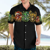 Sugar Skull Santa Hawaiian Shirt Sugar Skull Ho Ho Ho - Wonder Print Shop