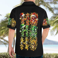Sugar Skull Santa Hawaiian Shirt Sugar Skull Ho Ho Ho - Wonder Print Shop