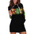 Sugar Skull Santa Hoodie Dress Sugar Skull Ho Ho Ho - Wonder Print Shop