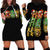 Sugar Skull Santa Hoodie Dress Sugar Skull Ho Ho Ho - Wonder Print Shop