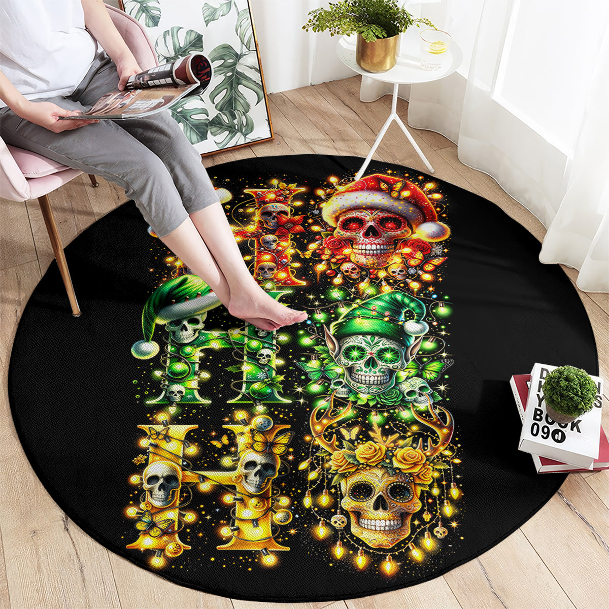 sugar-skull-santa-round-carpet-sugar-skull-ho-ho-ho