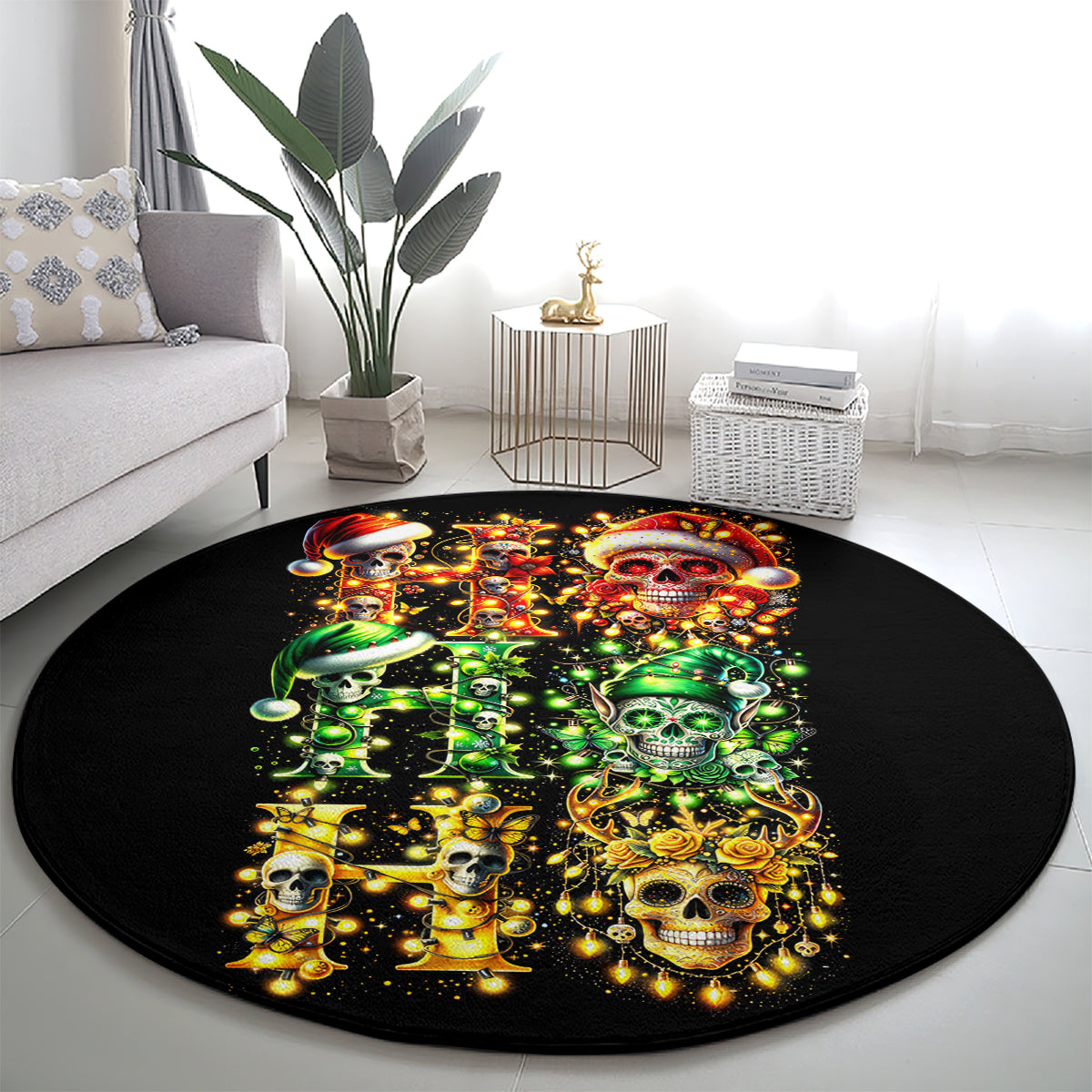 sugar-skull-santa-round-carpet-sugar-skull-ho-ho-ho