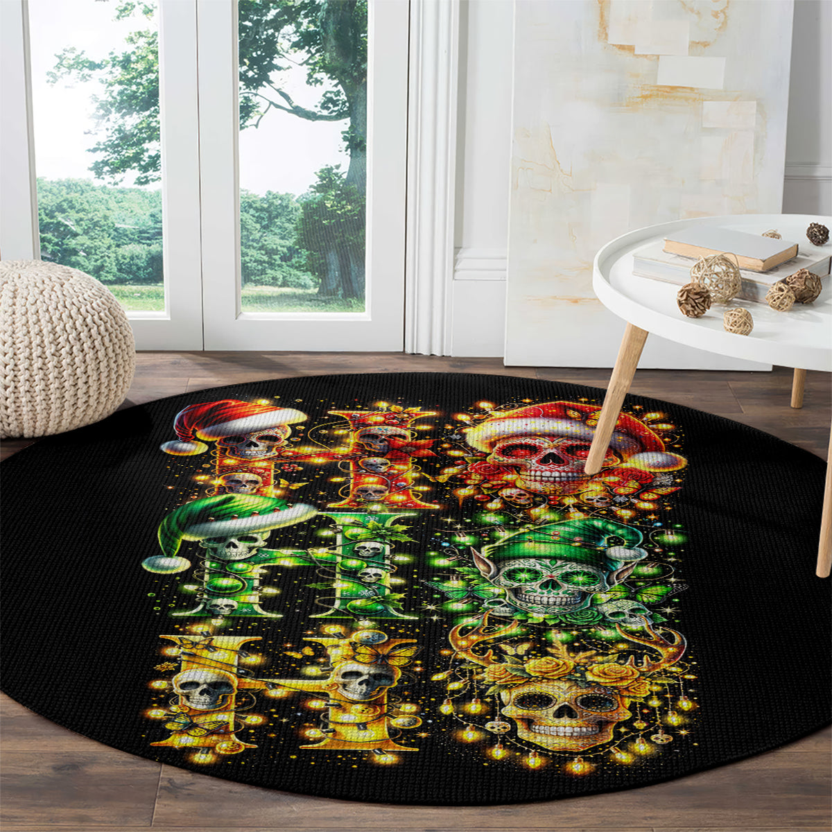 sugar-skull-santa-round-carpet-sugar-skull-ho-ho-ho