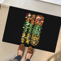 Sugar Skull Santa Rubber Doormat Sugar Skull Ho Ho Ho - Wonder Print Shop