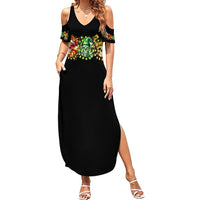 Sugar Skull Santa Summer Maxi Dress Sugar Skull Ho Ho Ho - Wonder Print Shop