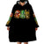 Sugar Skull Santa Wearable Blanket Hoodie Sugar Skull Ho Ho Ho - Wonder Print Shop