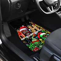 Skeleton Santa Claus Car Mats Sugar Santa Claus Ho Ho Ho - Wonder Print Shop